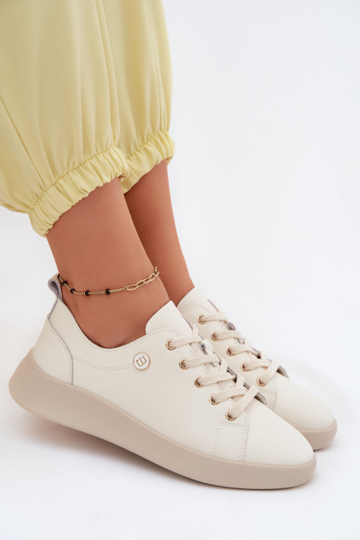 Chaussures en cuir Vinceza 41508 ivoire
