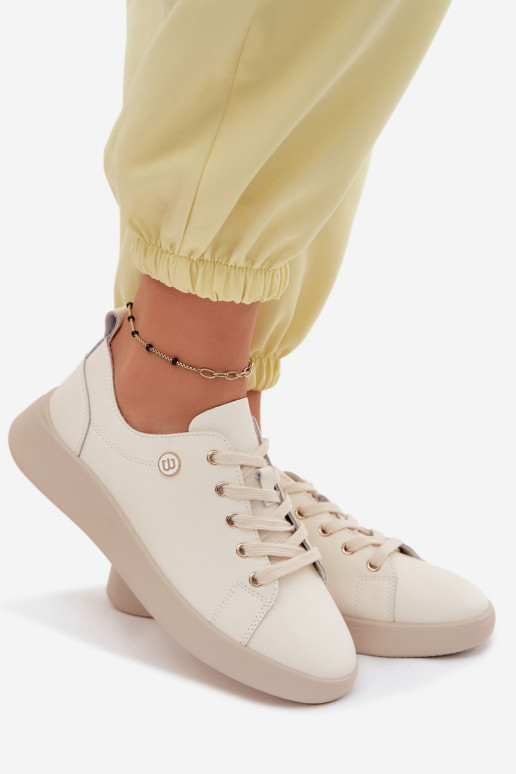 Chaussures en cuir Vinceza 41508 ivoire