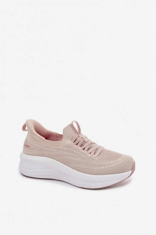 Chaussures de sport à enfiler Kobbo 102425 couleur sable