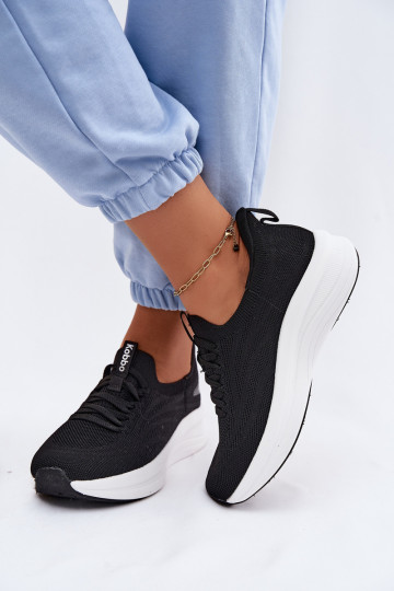 baskets Chaussures modèle baskets Féminin Un modèle convaincant Kobbo 102425 couleur noire
