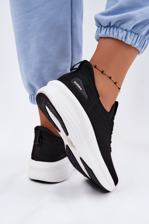 Chaussures de sport à enfiler Kobbo 102425 noires