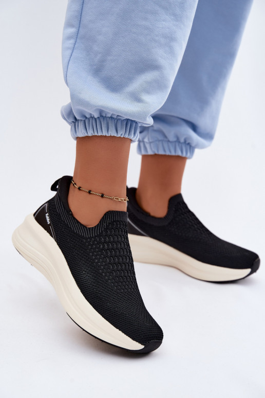 Chaussures de sport à enfiler Kobbo 102424 noires