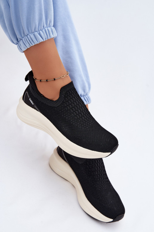 Chaussures de sport à enfiler Kobbo 102424 noires