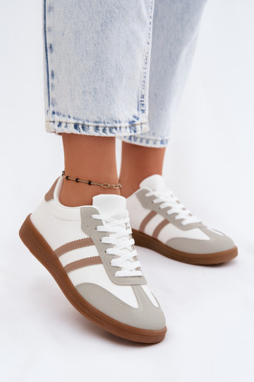 Baskets blanches et beiges Seabell