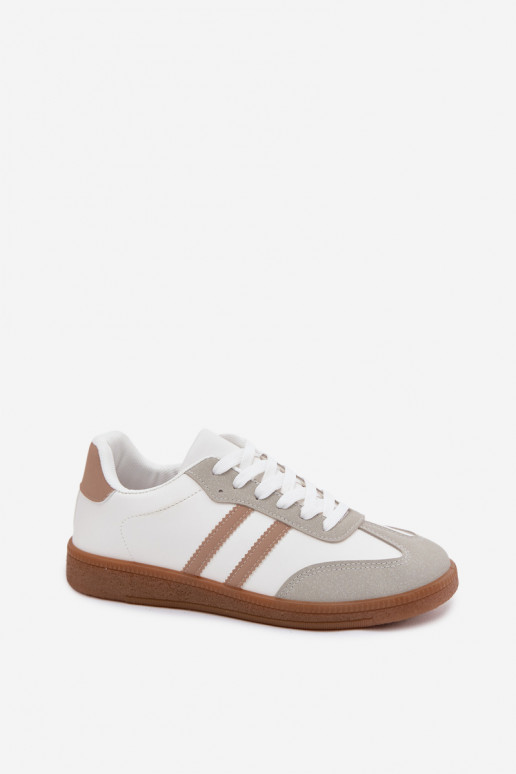 Baskets blanches et beiges Seabell
