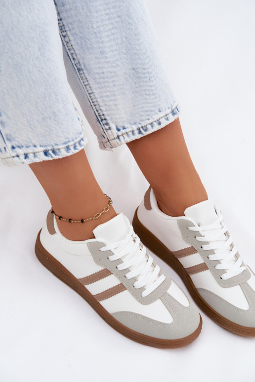 Baskets blanches et beiges Seabell