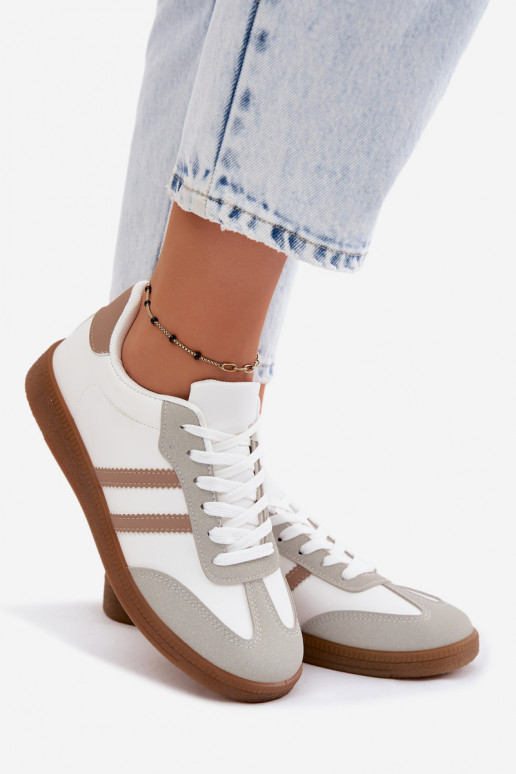 Baskets blanches et beiges Seabell