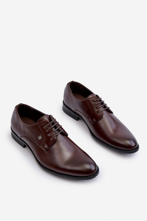 Chaussures pour hommes au style élégant brunes Jenavee