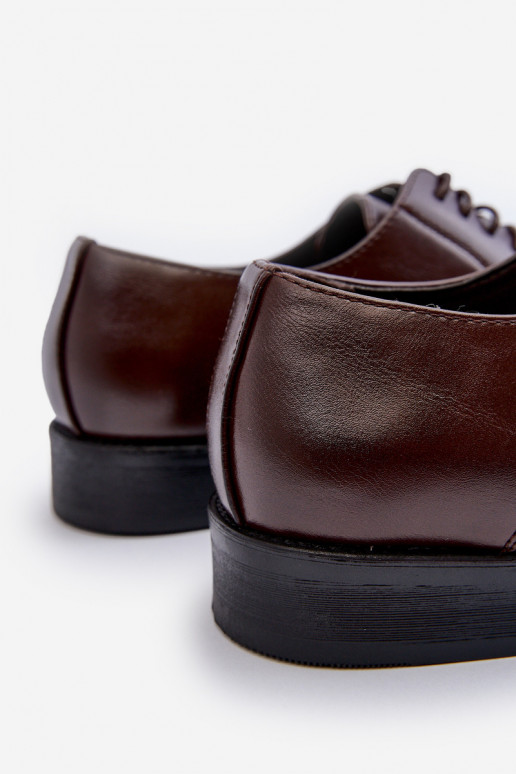 Chaussures pour hommes au style élégant brunes Jenavee