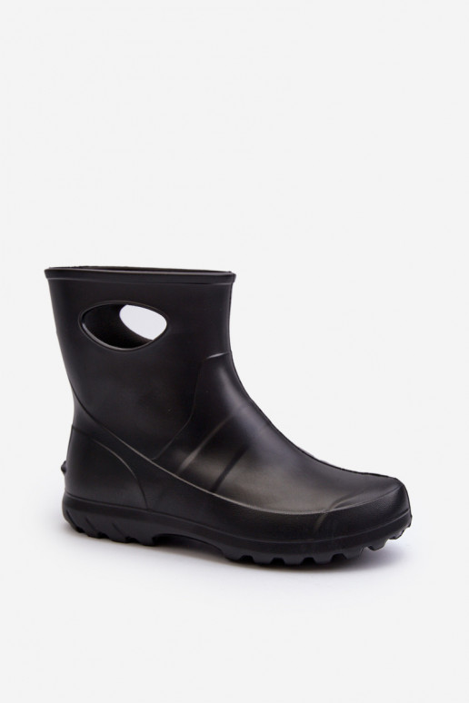 Bottes en caoutchouc imperméables pour femmes noires LEMIGO GARDEN 752