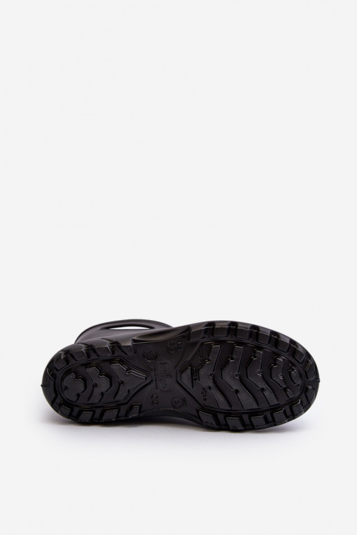 Bottes en caoutchouc imperméables pour femmes noires LEMIGO GARDEN 752