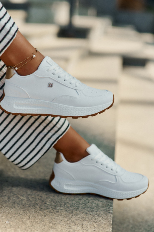  baskets Féminin Big Star RR274629 HI-POLY SYSTEM couleur blanche