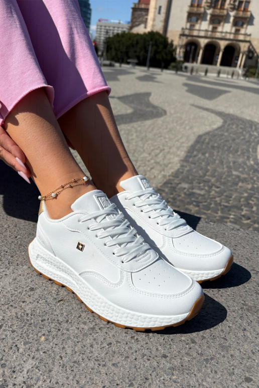  baskets Féminin Big Star RR274629 HI-POLY SYSTEM couleur blanche