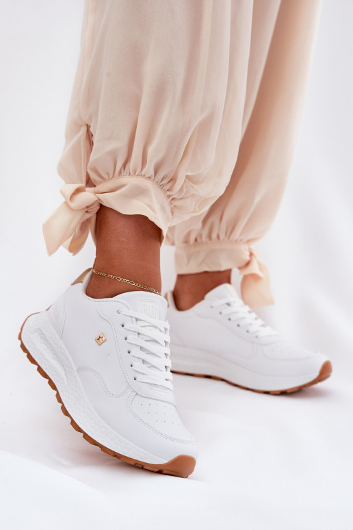  baskets Féminin Big Star RR274629 HI-POLY SYSTEM couleur blanche