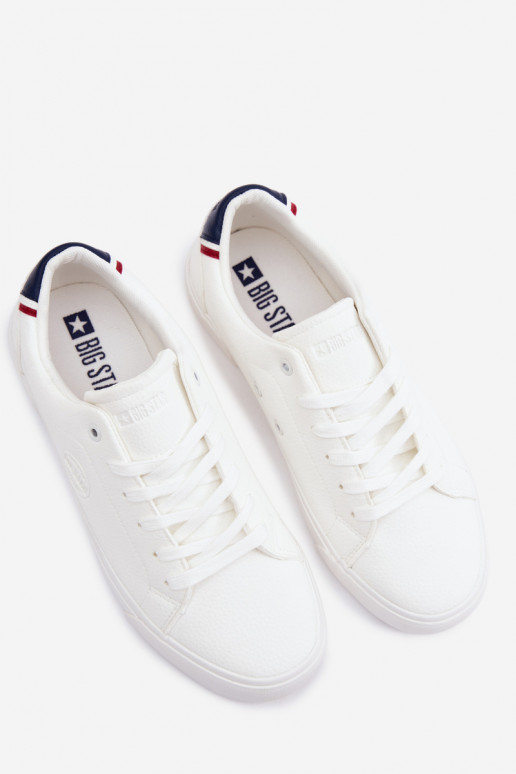 Chaussures modèle baskets baskets pour hommes Big Star TT174083 couleur blanche