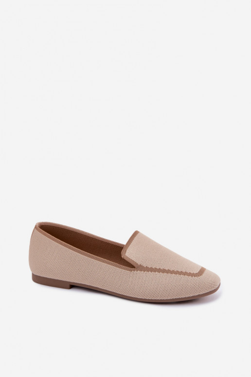 Mocassins en textile sable Selisa