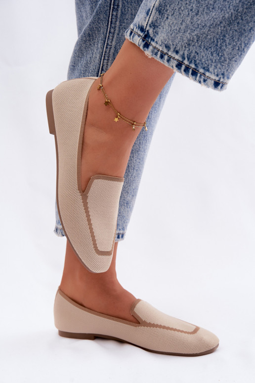 Mocassins en textile sable Selisa