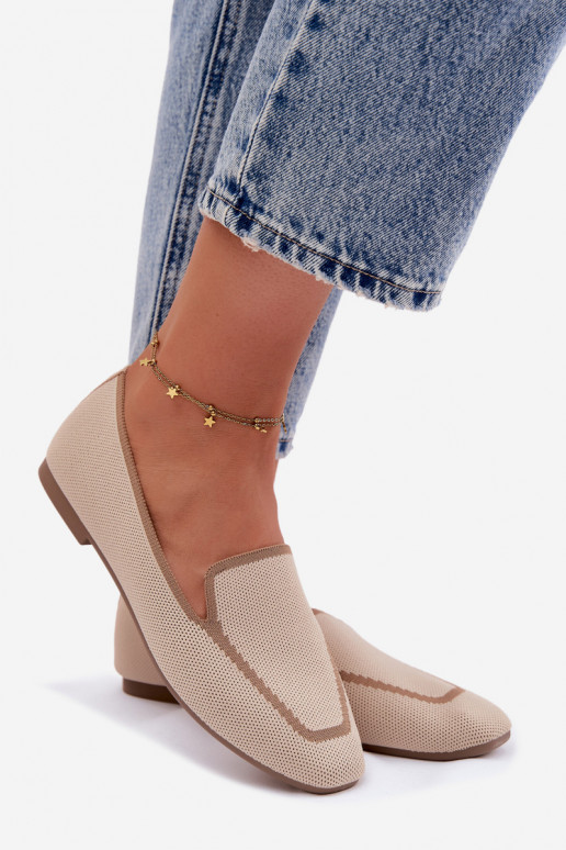 Mocassins textiles isocèle beige Selisa