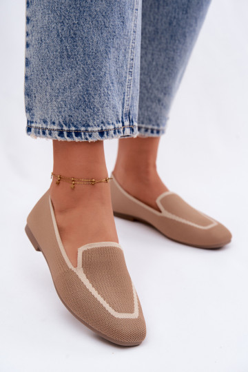 Mocassins en textile marron Selisa