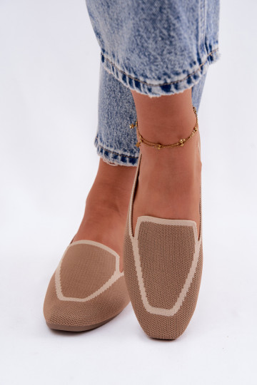 Mocassins en textile marron Selisa 2