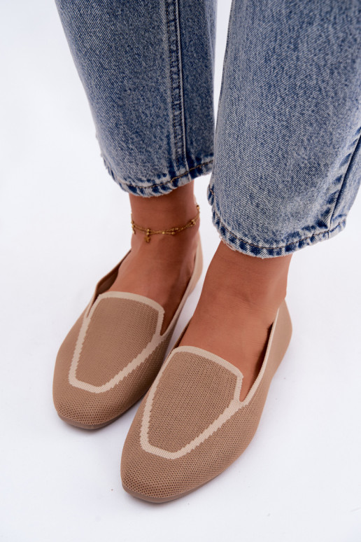 Mocassins en textile marron Selisa