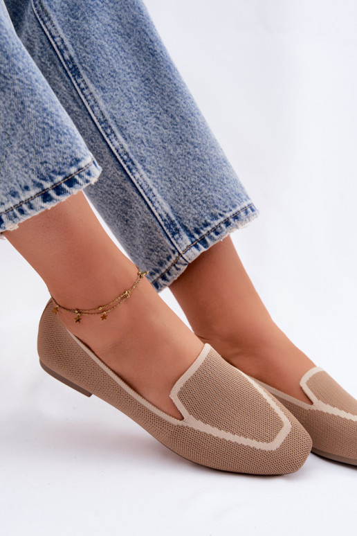 Mocassins en textile marron Selisa