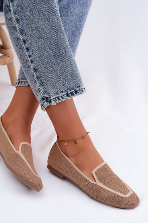 Mocassins en textile marron Selisa