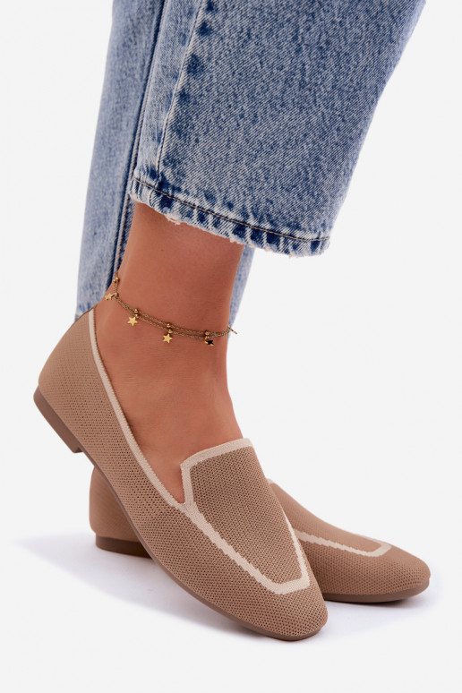 Mocassins en textile marron Selisa