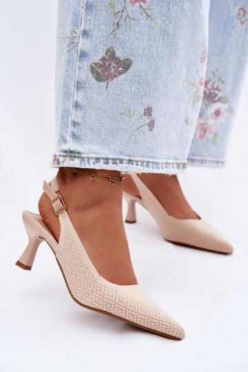  Sandales à talons hauts beige Delessa 2