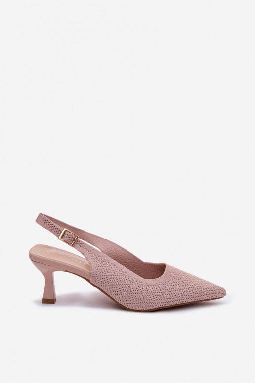  Sandales à talons hauts couleur rose Delessa