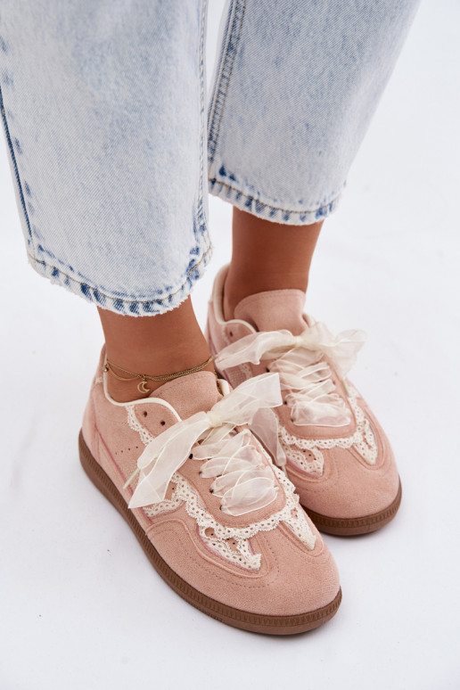 Baskets roses pour femmes avec lacets Ilrene