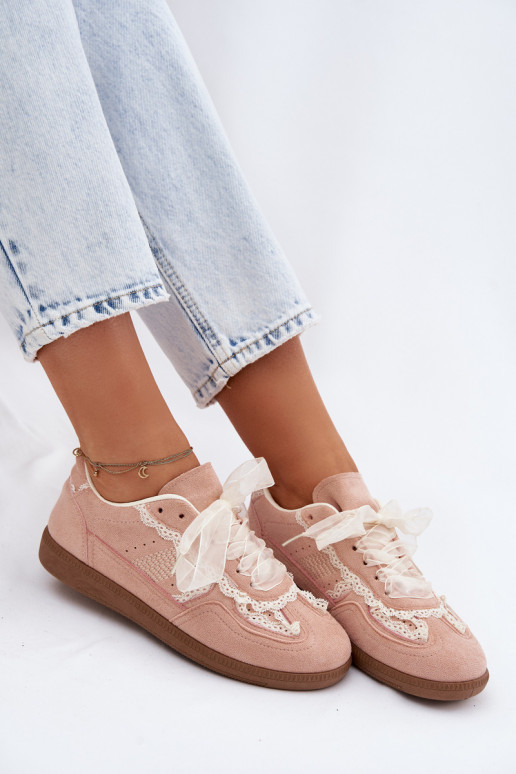 Baskets roses pour femmes avec lacets Ilrene