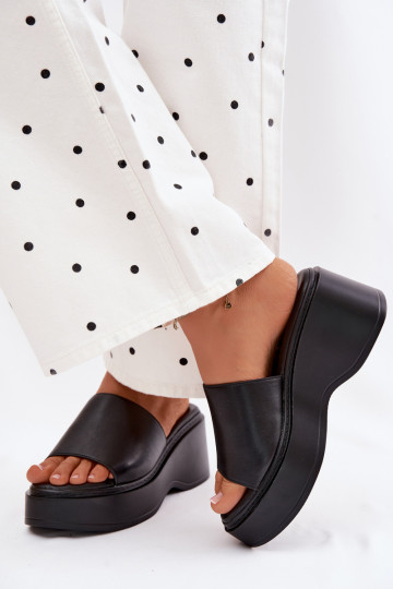 Sandales à plateforme noires pour femmes Virelia 2