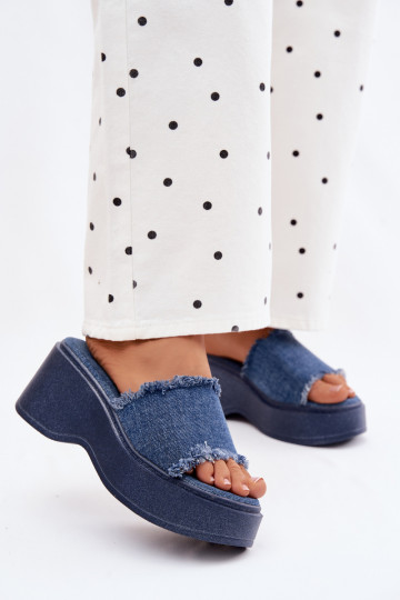 Pantoufles pour femmes avec une plateforme Il fauttière jean Virelia 2