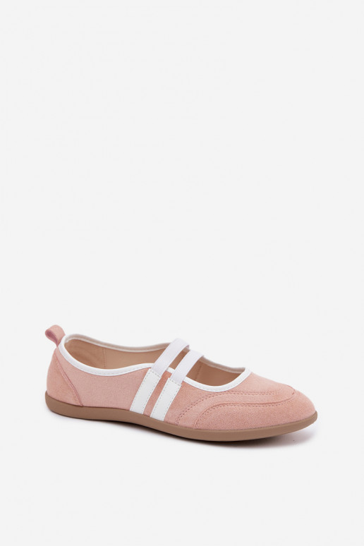 Ballerines roses sportives avec brides élastiques Donatella