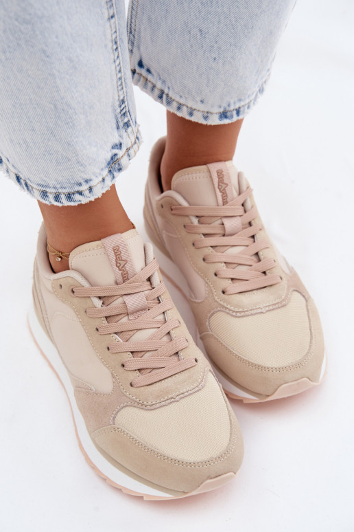 Baskets beiges pour femmes en daim McArthur MA2512IN