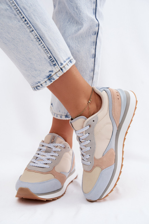 Baskets bleues pour femmes en daim McArthur MA2512IN