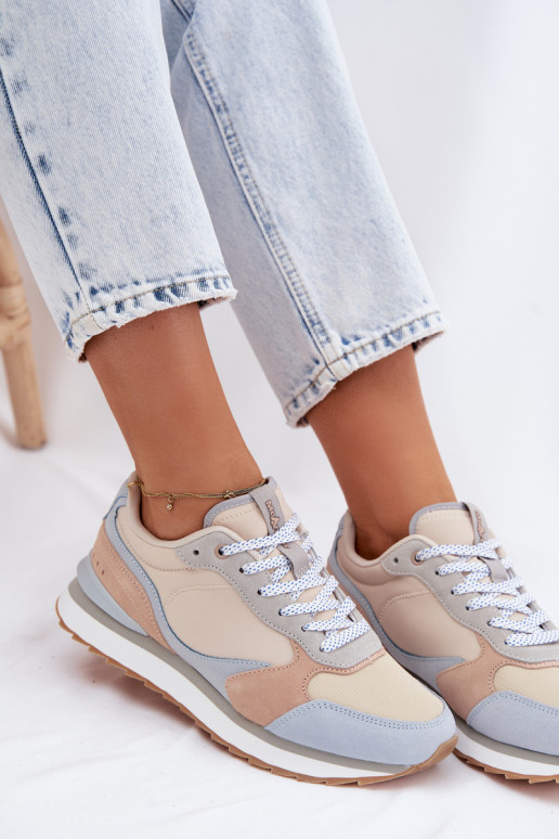 Baskets bleues pour femmes en daim McArthur MA2512IN