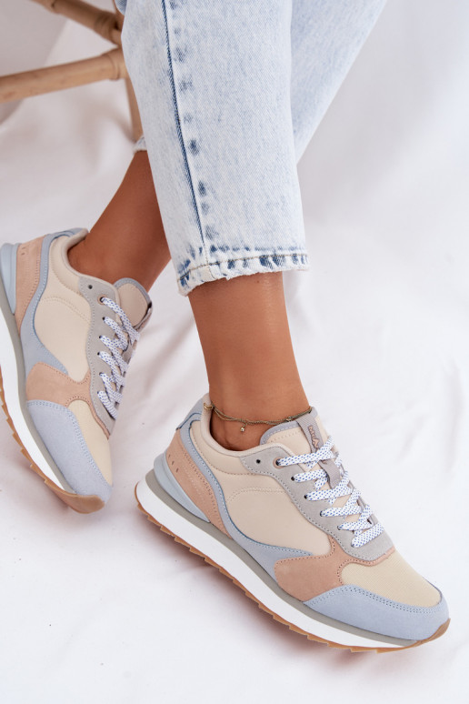Baskets bleues pour femmes en daim McArthur MA2512IN