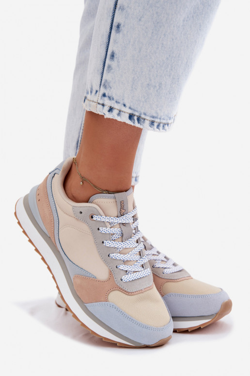 Baskets bleues pour femmes en daim McArthur MA2512IN