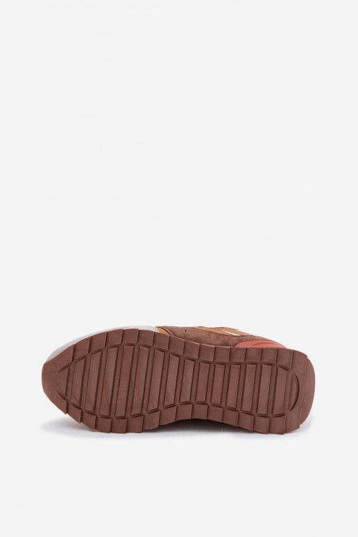 Baskets brunes pour femmes en daim McArthur MA253IN