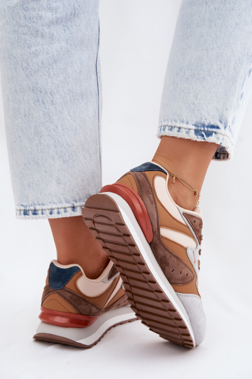 Baskets brunes pour femmes en daim McArthur MA253IN