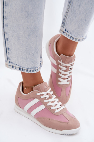 en daim Chaussures modèle baskets baskets Féminin McArthur MA258DANS couleur rose