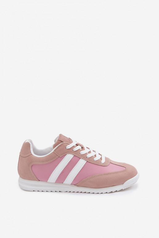 en daim Chaussures modèle baskets baskets Féminin McArthur MA258DANS couleur rose