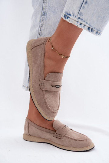 Mocassins en faux daim sable pour femmes Vinceza 62273