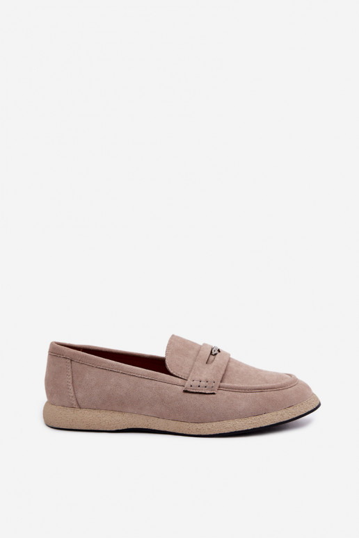 Mocassins en faux daim sable pour femmes Vinceza 62273