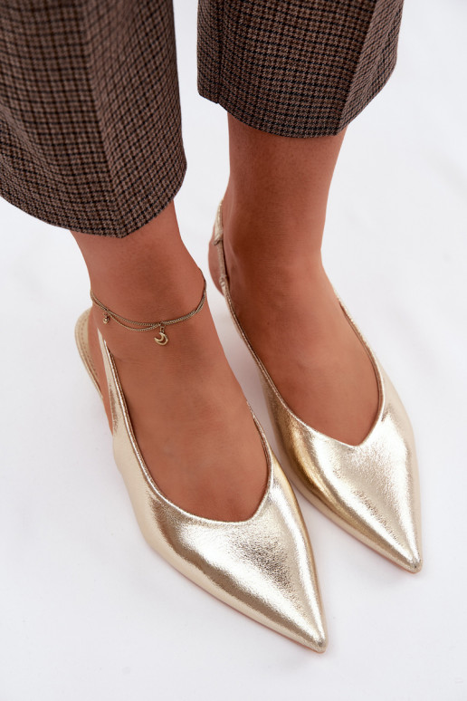 Sandales pour femmesImitacji Skóry avec des talons couleur dorée Averelle