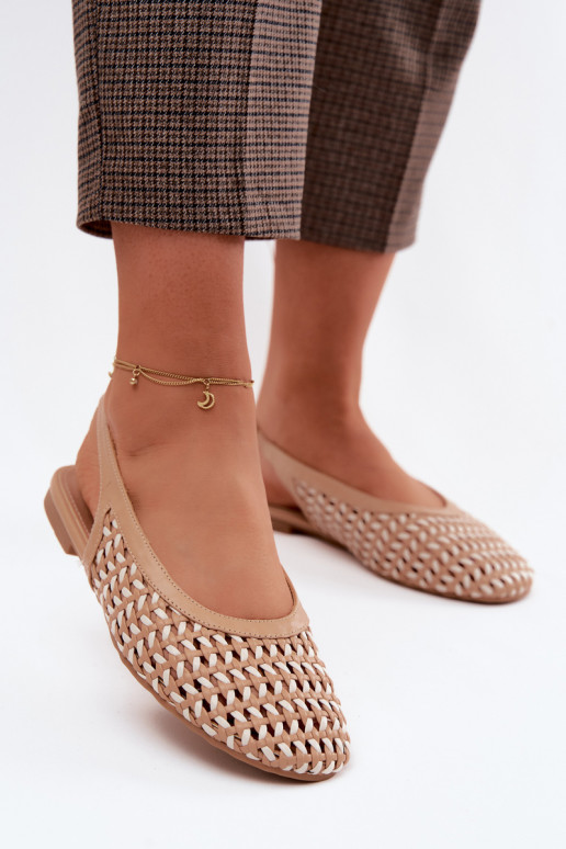 Sandales pour femmes marron avec des éléments découpés Selviora