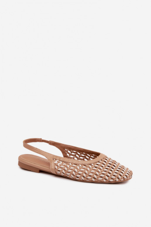 Sandales pour femmes marron avec des éléments découpés Selviora