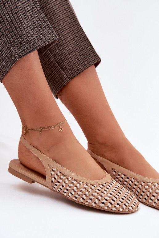 Sandales pour femmes avec des éléments ajourés marron Selviora